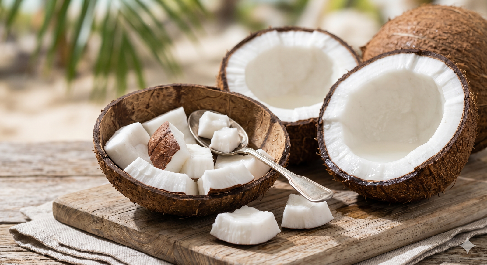 Fresh Cut Coconut